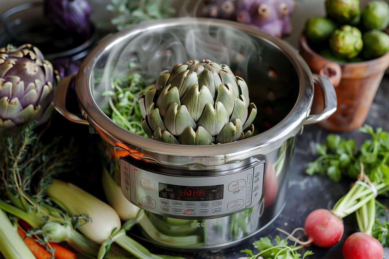 découvrez comment cuire des artichauts rapidement et facilement avec une cocotte minute pour un résultat tendre et savoureux à chaque fois.