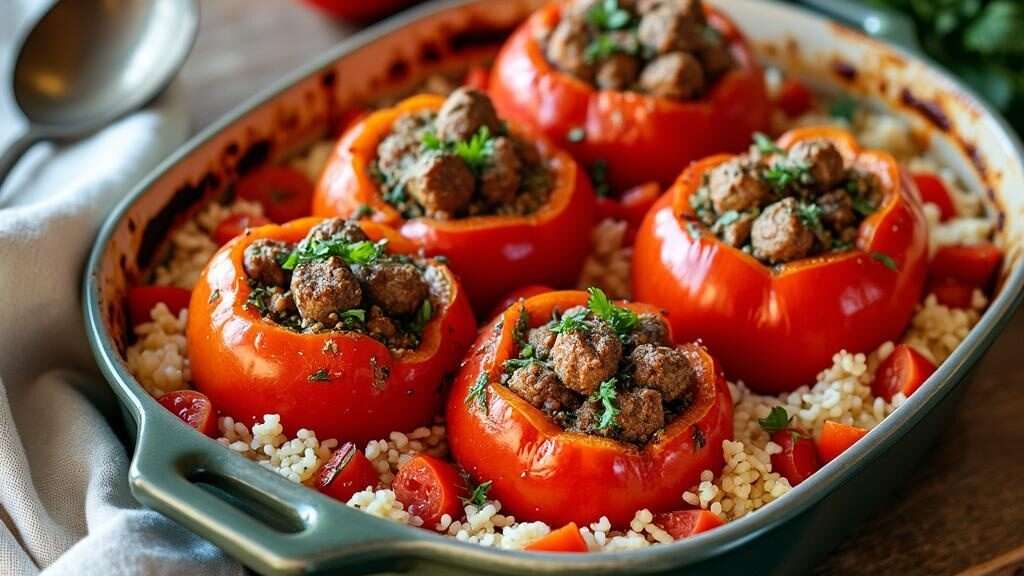découvrez notre recette facile et savoureuse de tomates farcies au riz, parfaite pour un repas gourmand et rapide à préparer.